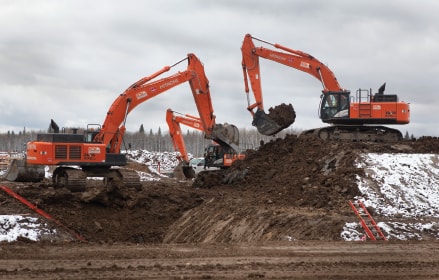 Off highway excavators