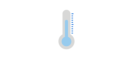 Cold flow temperature icon