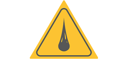 Viscosity hazard triangle icon